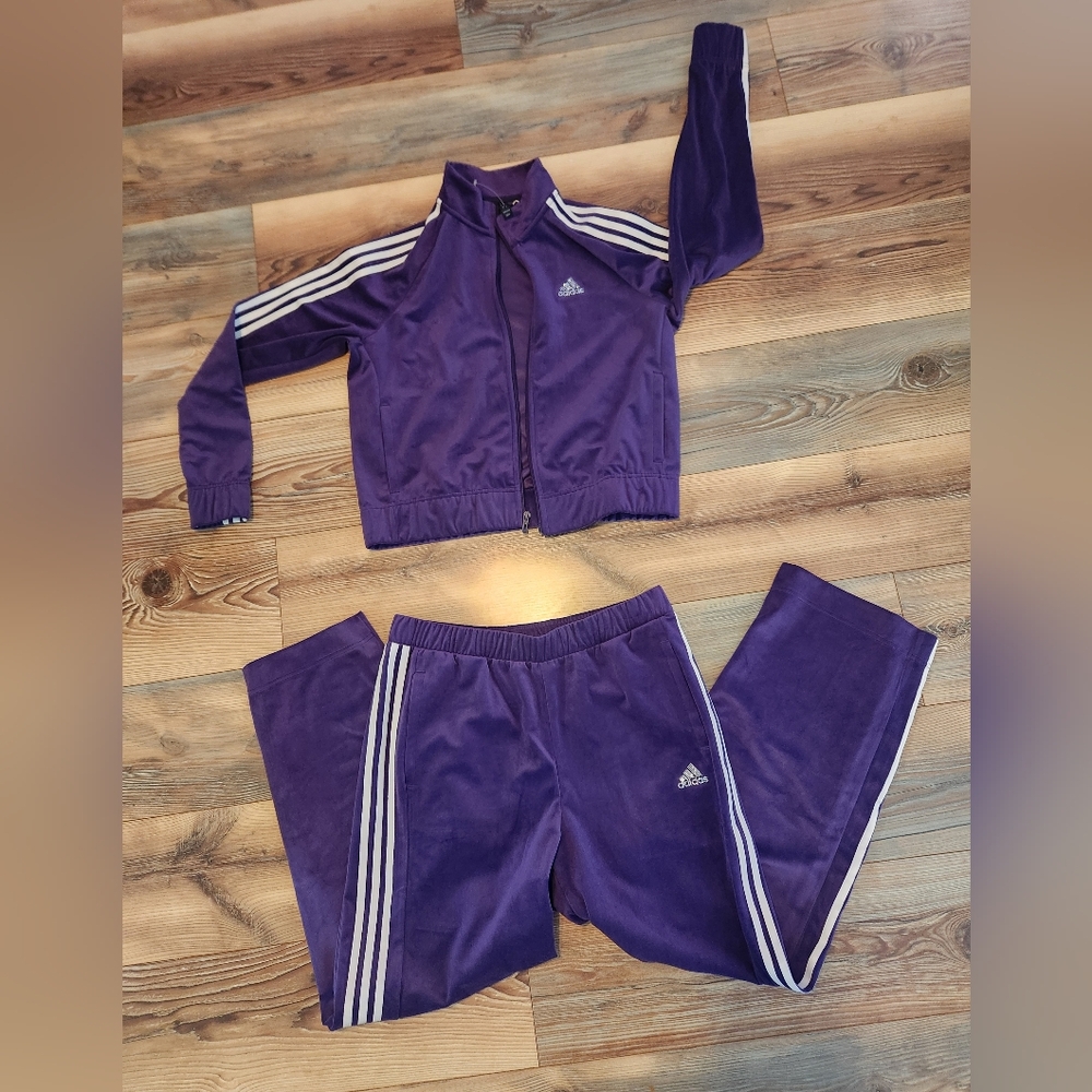 NWT Adidas Y2K Velour Glam Tracksuit Size Large - Picture 2 of 10